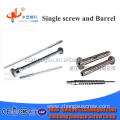 Bimetallic screw barrel of PVC pipe plastic extruder